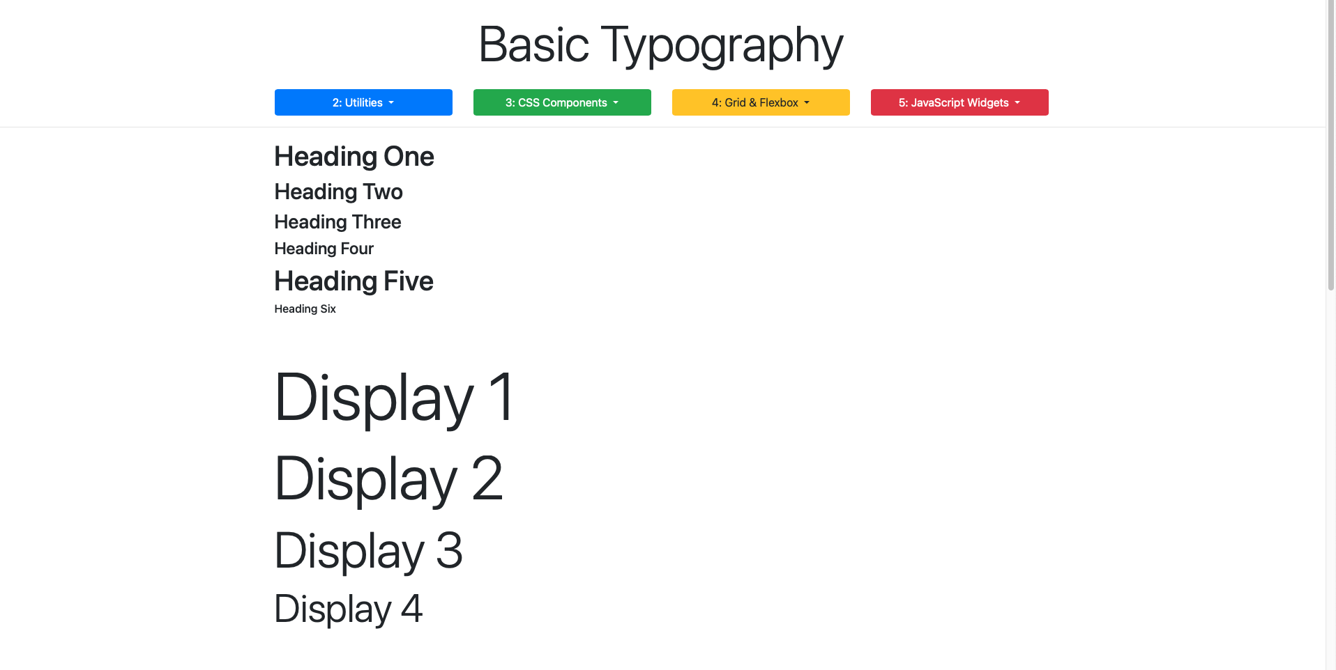Bootstrap Basics