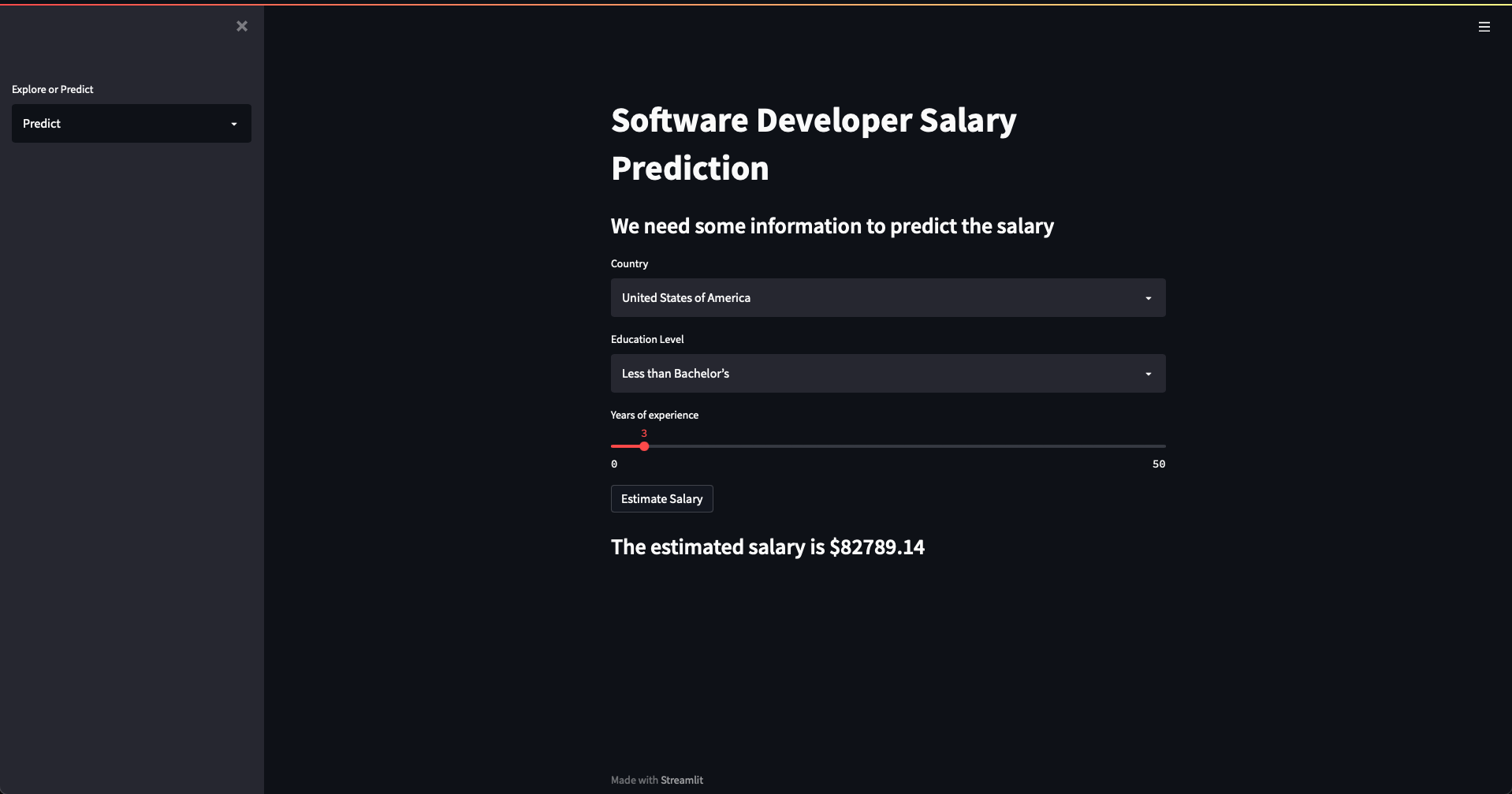 Salary Prediction App